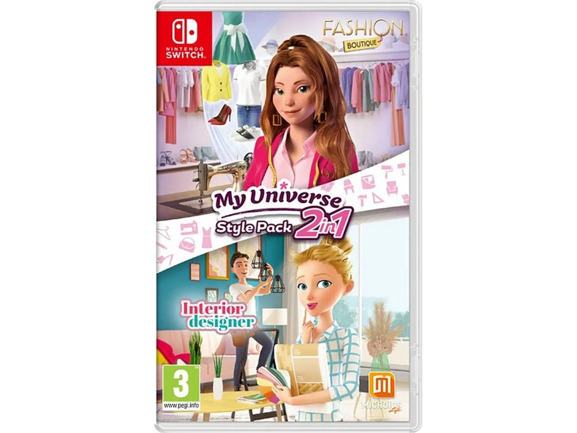 Jogo Nintendo Switch My Universe Style Pack 2-in-1 Fashion Boutique + Interior Designer (Outlet Caixa Aberta )