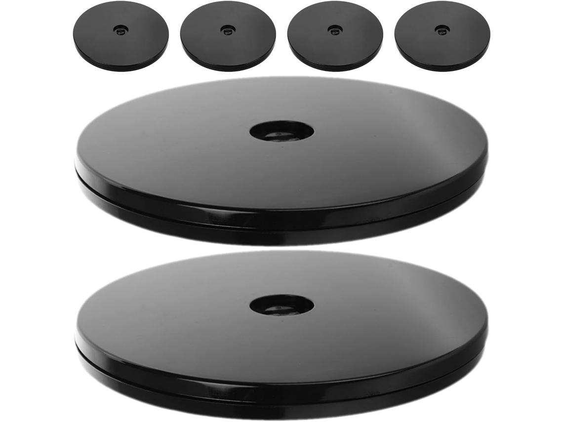 Pratos Giratórios Lazy Susan Com Rolamentos De Esferas Suporte Giratório 10cm Base Giratória Plástico Para Exibição