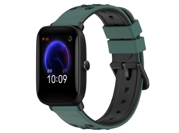 Pulseira De Silicone Poroso Bicolor De 20 Mm Para Amazfit Pop