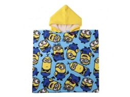 Poncho-toalha Com Capuz Minions 55 X 77 Cm
