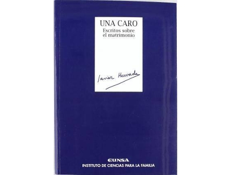 Livro Una caro, escritos sobre el matrimonio de Javier Hervada Xiberta (Espanhol)