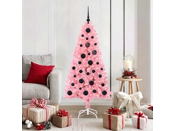 Vidaxl Árvore De Natal Rosa 150 Cm Pvc