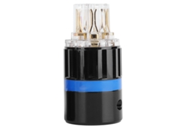 Conector De Áudio De Cobre Puro Dorado Transparente Monosaudio F105g