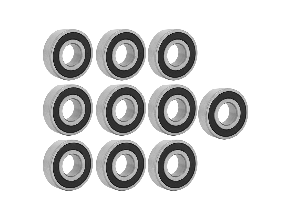 10 Peças De Rolamento De Bola De Groove Profundo 6203rs Aço 17mm