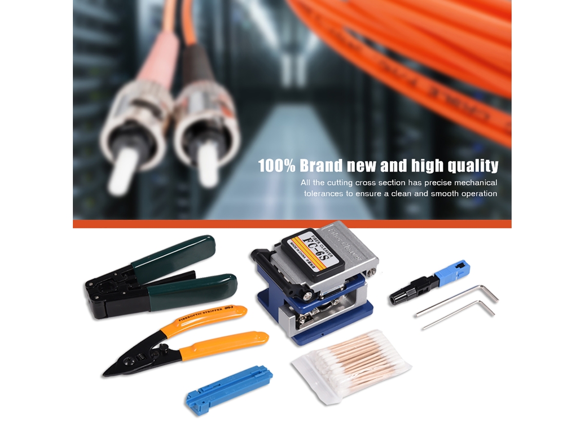 Ferramentas De Splicing Fibra Ótica Laxiscreed Com Desencapador, Cortador E Equipamento De Precisão