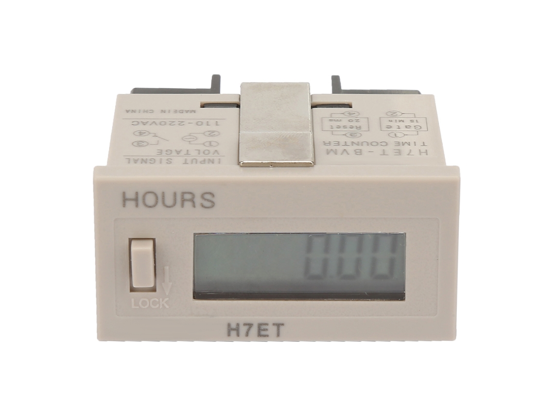 Contador Elétrico Digital H7et Bvm Totalizador Com Display Lcd 6 Dígitos 0.00second 110-220v Ac