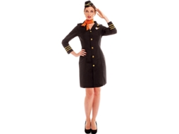Fato de Mulher PARTILANDIA Aeromoça Elegante com Chapéu (Tam.: M)