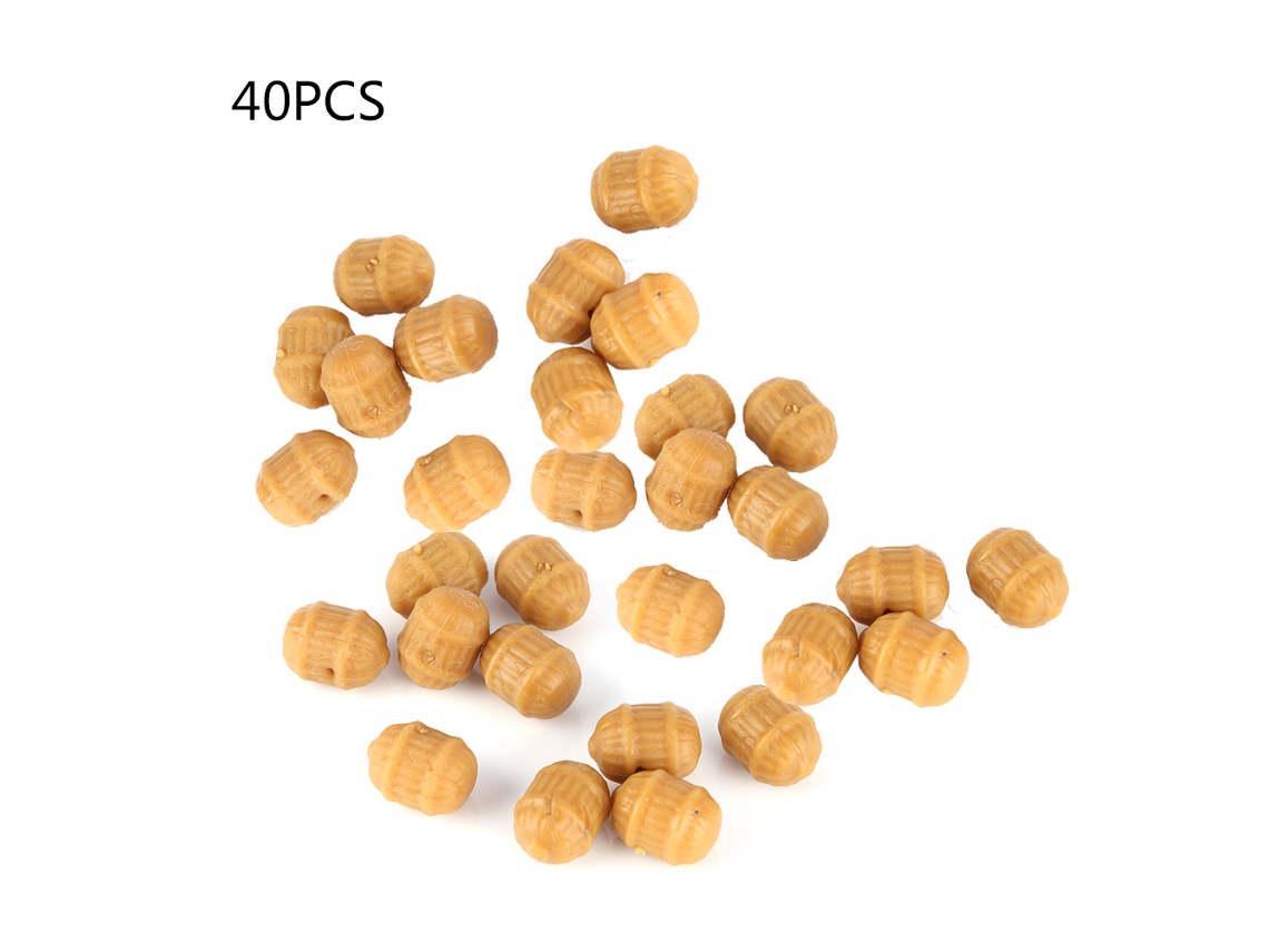 Fish Bait (wild Fishing, Floating Fish Luring) Tiger Dung-shaped Pellets Freshwater Fishing Tackle Small Size 1.3cm