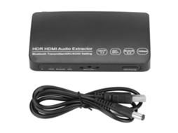 Extrator De Áudio 4k 60hz Hdr Com Divisor Arc Síncrono E Transmissor Bluetooth 5.0 Para Computador