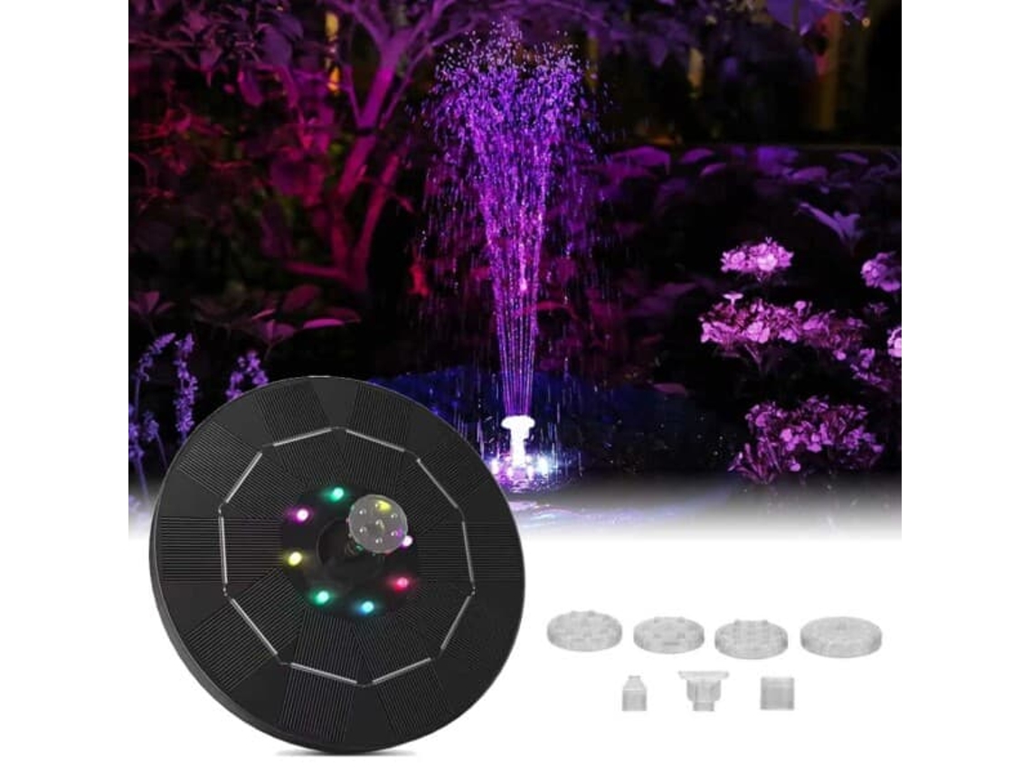 Fonte Solar Grande Com Bateria E Iluminação (16 Cm)