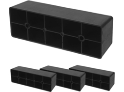 Conjunto De 4 Pés Plástico Para Sofá, Cama E Outros Móveis, Com 5cm De Altura E Sistema Elevação Antiderrapante