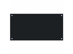 Conjunto 1 Painel Anti-salpicos De Cozinha Vidaxl Preto Vidro (80 X 40 Cm)