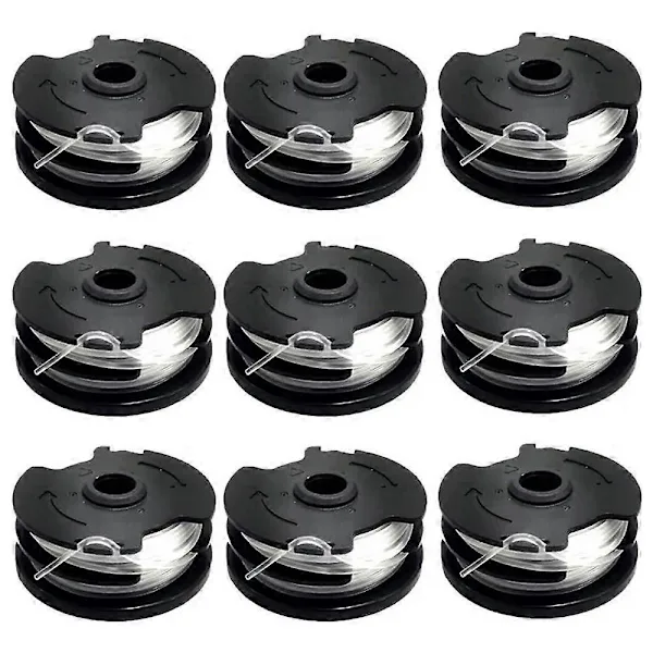 Compatível com Parkside, para Aparador de Grama, Modelo Tlp 01, Kit com 9 Carretéis de Fio para Aparador de Grama AQUAFORGE