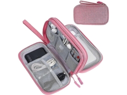 Fasst organizador de cables y accesorios electrónicos, mochila portátil con cremallera suave y asa ligera | S/MARCA