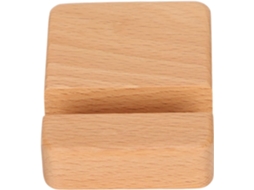 Suporte De Madeira Para Celular, Suporte Universal Compacto Para Smartphone Uso Em Mesa, Cor De Madeira Natural, 7, 9x 6