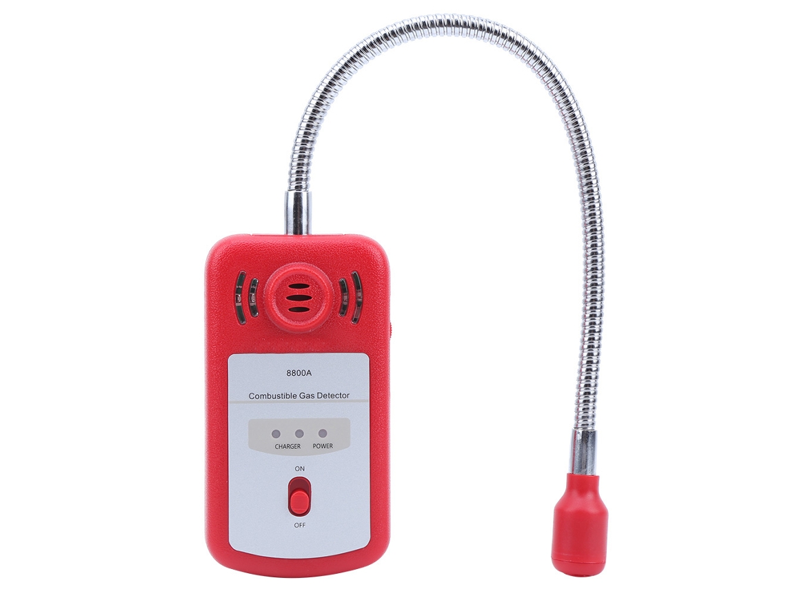 Detector de gás inflamável portátil, 8800A, sensor de vazamento, metano, gás natural | S/MARCA