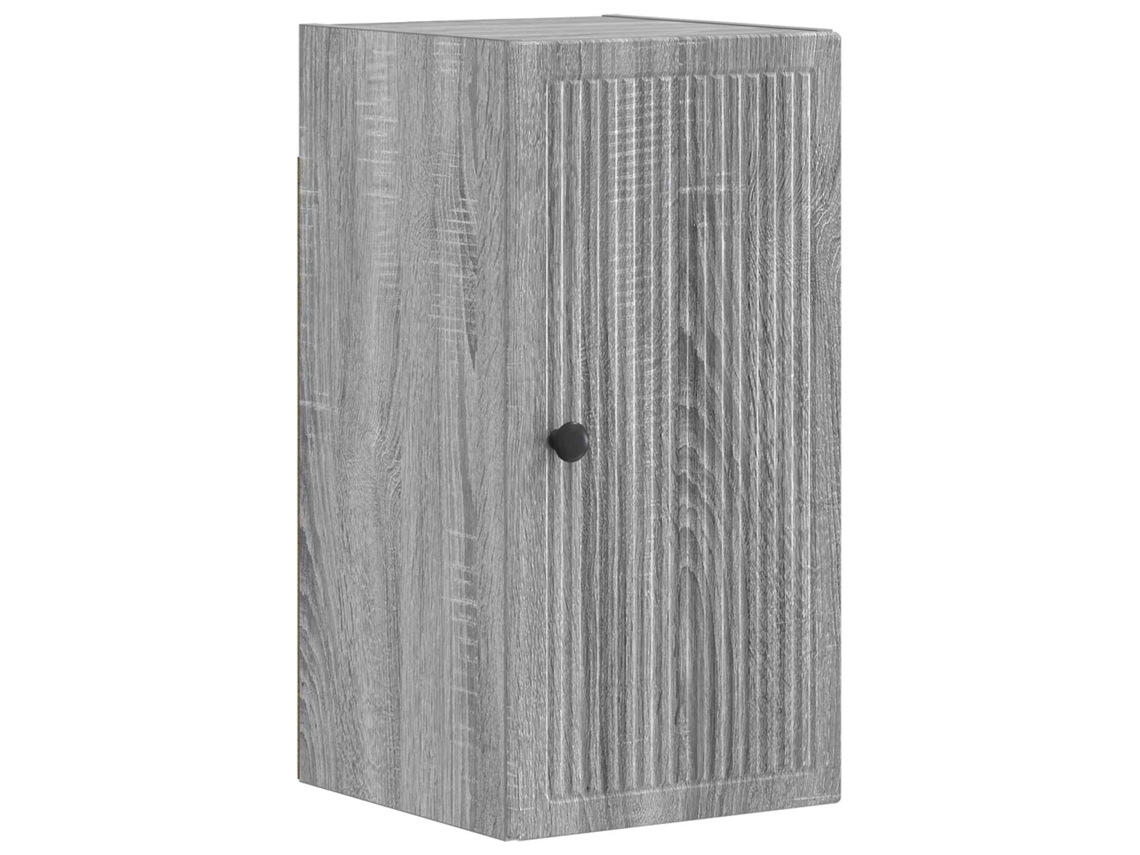 Vidaxl Armário De Parede Para Banheiro Ede Sonoma Cinzento