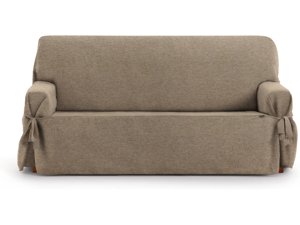 Capa de Sofá 3 Lugares EYSA Universal Premium Valeria Tecido Elástico (230 x 70 x 110 cm - Poliéster e Algodão - Beige)