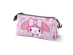 Estojo Triplo KARACTERMANIA My Melody Sweets Rosa Tamanho Único Hidrofugante Ripstop