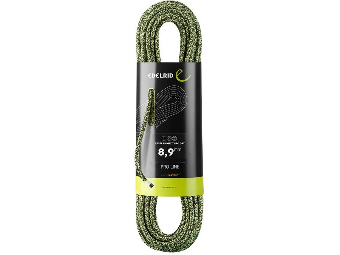 Corda De Escalada EDELRID Cordas Swift Protect Pro Dry (Verde - 40 m)