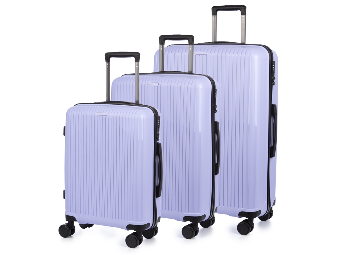 Conjunto de 3 Malas Trolley Pp Leve Impactos DAM