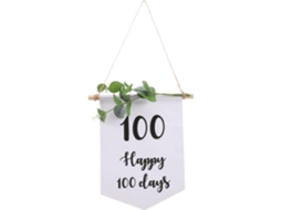 Faixa Comemorativa de 100 Dias em Tecido Oxford para Meninos e Meninas, Guirlanda de Aniversário de 100 Dias como CHABERLU