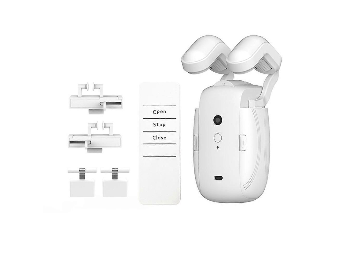 Robô Para Cortinas Inteligentes Com Trilho Romano/trilho Em T/u 3 Em 1, Abridor Automático De Cortinas Com Controle Remoto E Motor Para Cortinas