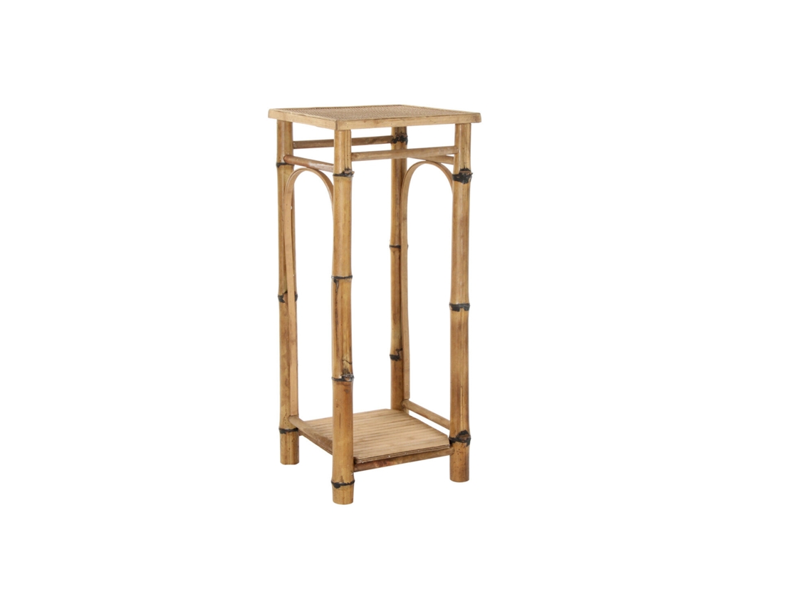 Mesa Lateral para Telefone em Rattan Natural, 36x36x85cm ALEXANDRA HOUSE LIVING