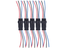 Peças Conector Elétrico Automotivo 3 Vias Impermeável Antichama Resistente À Oxidação Para Conexões De Cabo