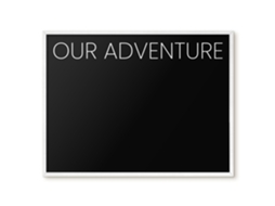 Magnetic Glass Board Our Adventure For The Hall Espelharte (80x60 Cm)