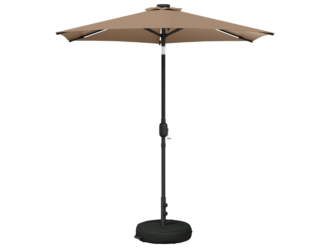 Vidaxl Guarda-sol De Jardim Com Luzes Led 230 X 230 Cm Poliéster