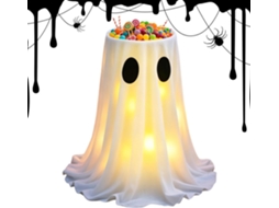 Decoração De Halloween Com Fantasmas E Tigela De Doces Para Área Externa |