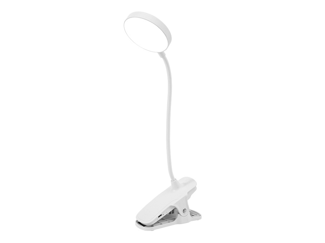 Luminária De Mesa Com Clipe Multifuncional, Braço Flexível, Recarregável Ou Ligado À Tomada Para Quarto E Estudantes