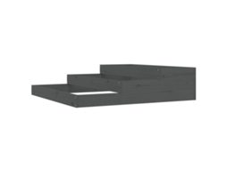 Planter, Planters Vidaxl Cinzeto Madeira De Pinho (107 X 107 X 27 Cm)