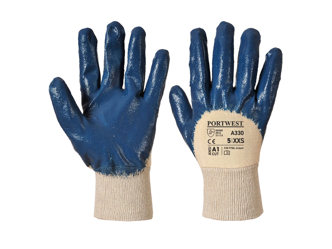 Luvas Leves De Nitrilo Com Punho Elástico – Conforto E Ajuste Perfeito Azul Marinho / Xl