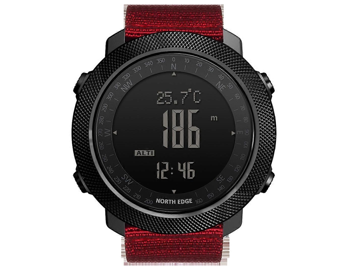 Relógio esportivo digital masculino North Edge Apache, à prova d'água até 50 m, rosa Ly Ebike