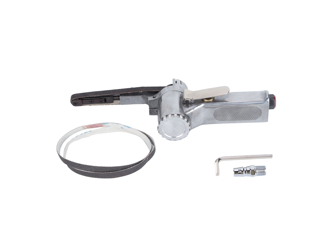 Lijadora De Correa Aire 10mm Acero Inoxidable Herramienta Manual De Esmerilado 360° Con Lijas 60 80 120