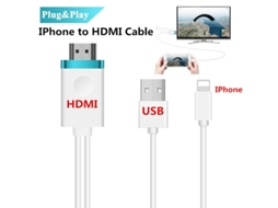 Cabo Hdmi para Adaptador de Iphone para Hdmi Av Digital para 1080P Conversor de Cabo Hdtv para Iphone X/8/8+/7/7+/6/6+/5S Conector Hdmi  