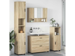 Vidaxl Conjunto De Móveis Para Banheiro 4 Unid. Carvalho Sonoma
