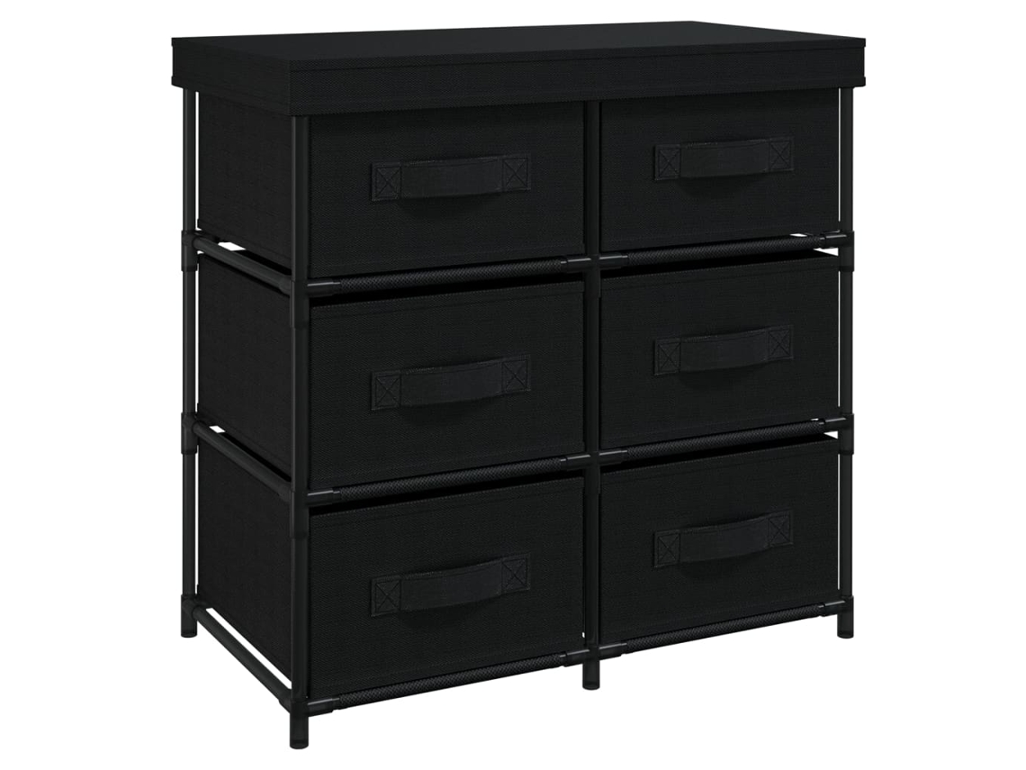 Armário de arrumação VIDAXL Preto Aço (55x29x55 cm)