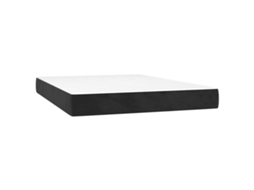 Pocket Spring Bed Mattress, Pocket Spring Bed Mattresses Vidaxl Preto Veludo (140 X 220 Cm)