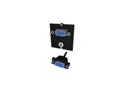 Custom Module Modulares Faceplate Snap In Mini Phone Stereo 3,5 Mm, Vga Schwarz Bachmann (917.150)