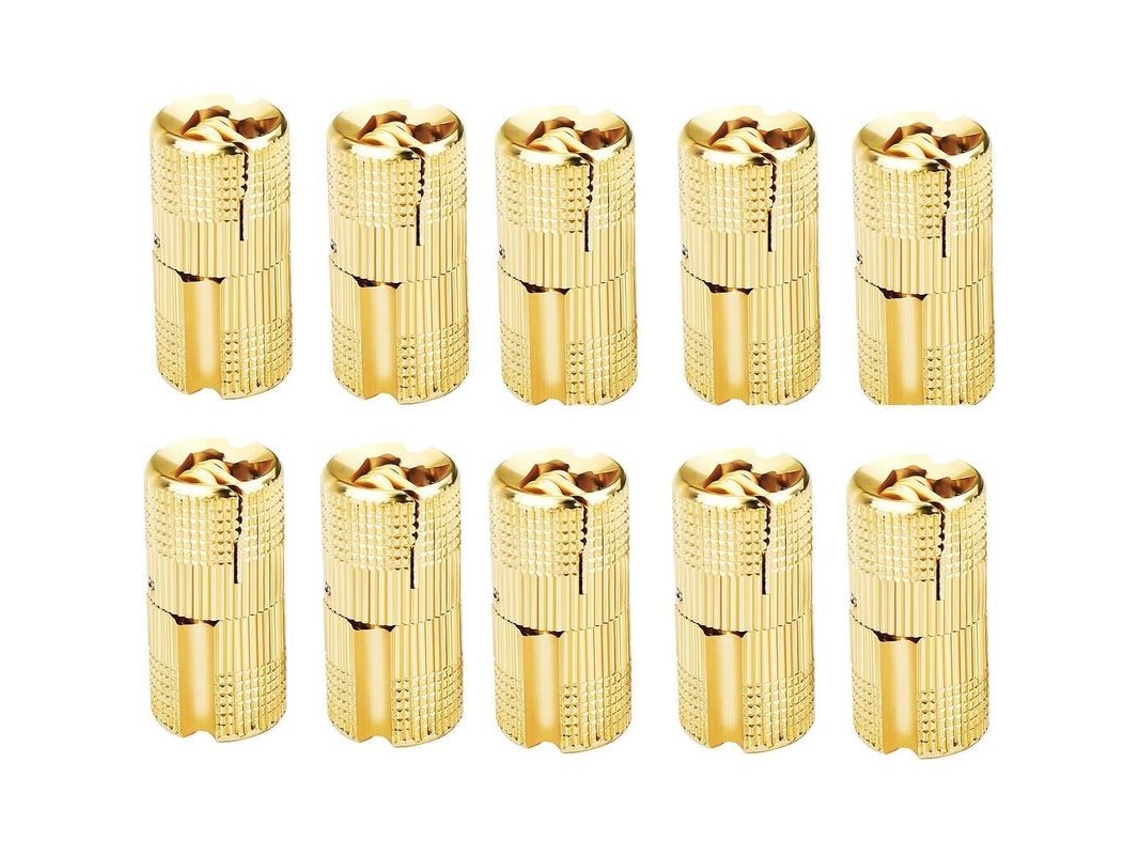 Bisagras ocultas de latão 10mm, mini bisagras cilíndricas para caixas de joias e móveis S/MARCA