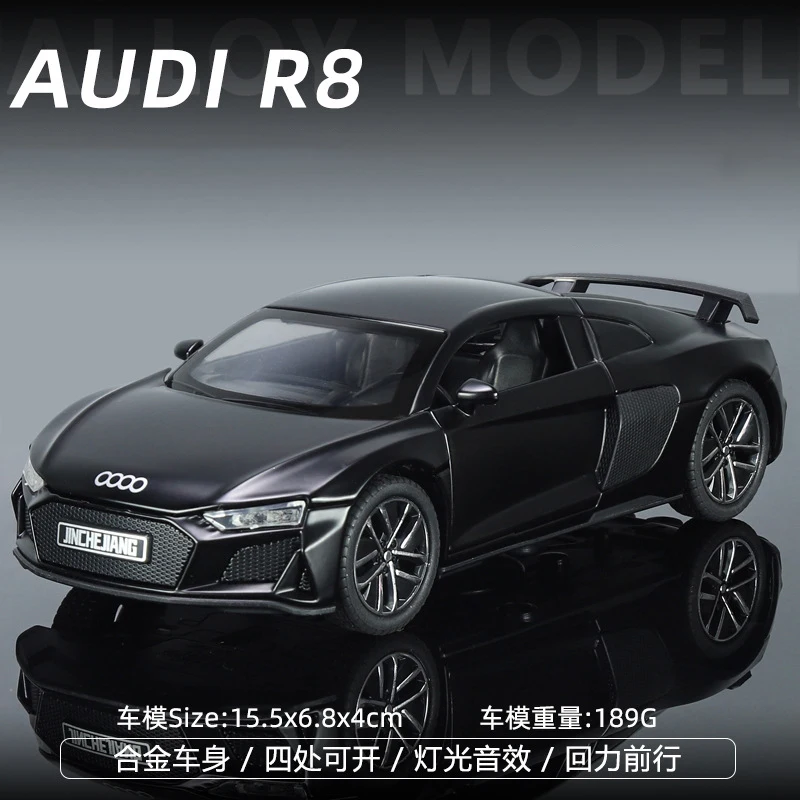 (preto) 1:32 Supercarro Modelo De Carro Em Liga Metálica Fundida Em Metal