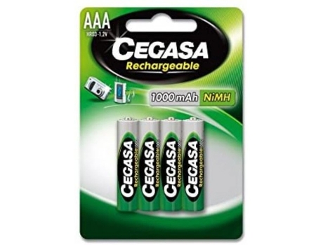 Livro Blister 4 Pilas Cegasa Recargable Hr03 1000 Mah 1 2v De Desconocido (espanhol)