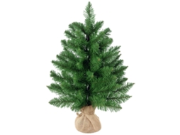 Mini Árvore De Natal Com Neve Artificial, 60 Cm De Altura, Com Suporte De Cimento, Multicolorido-pt