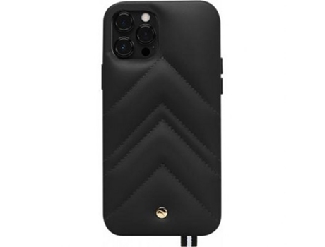 Capa para iPhone 12/12 Pro ARTEFAKT Pele Preto .
