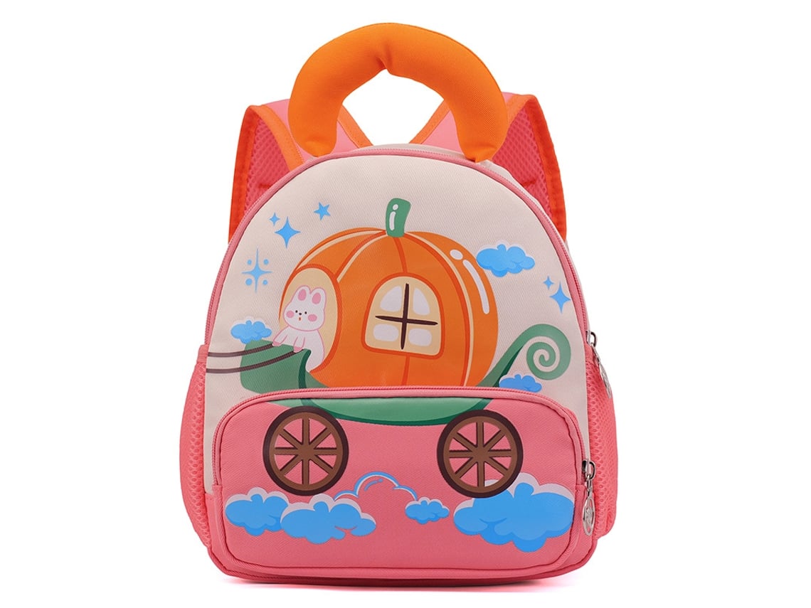 Mochila Ergonômica Eifson com Tela Respirável, 29x24x12cm - Rosa
