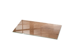 Tampo De Vidro Retangular Espelharte (125x50 Cm - Padrão De Madeira Natural - Marrom)