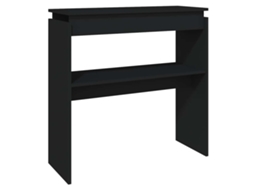 Console Table, Console Tables Vidaxl Preto Madeira Processada (n/a)